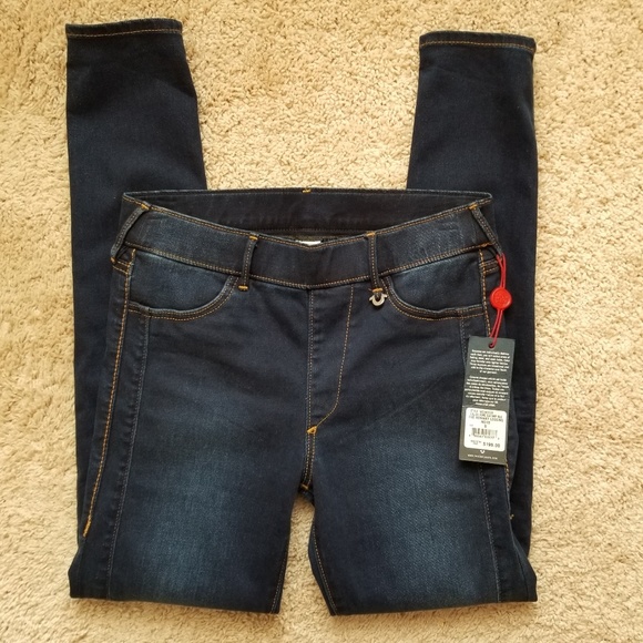 True Religion Pants - True Religion Runway Stretch Leggings Blue Jeans